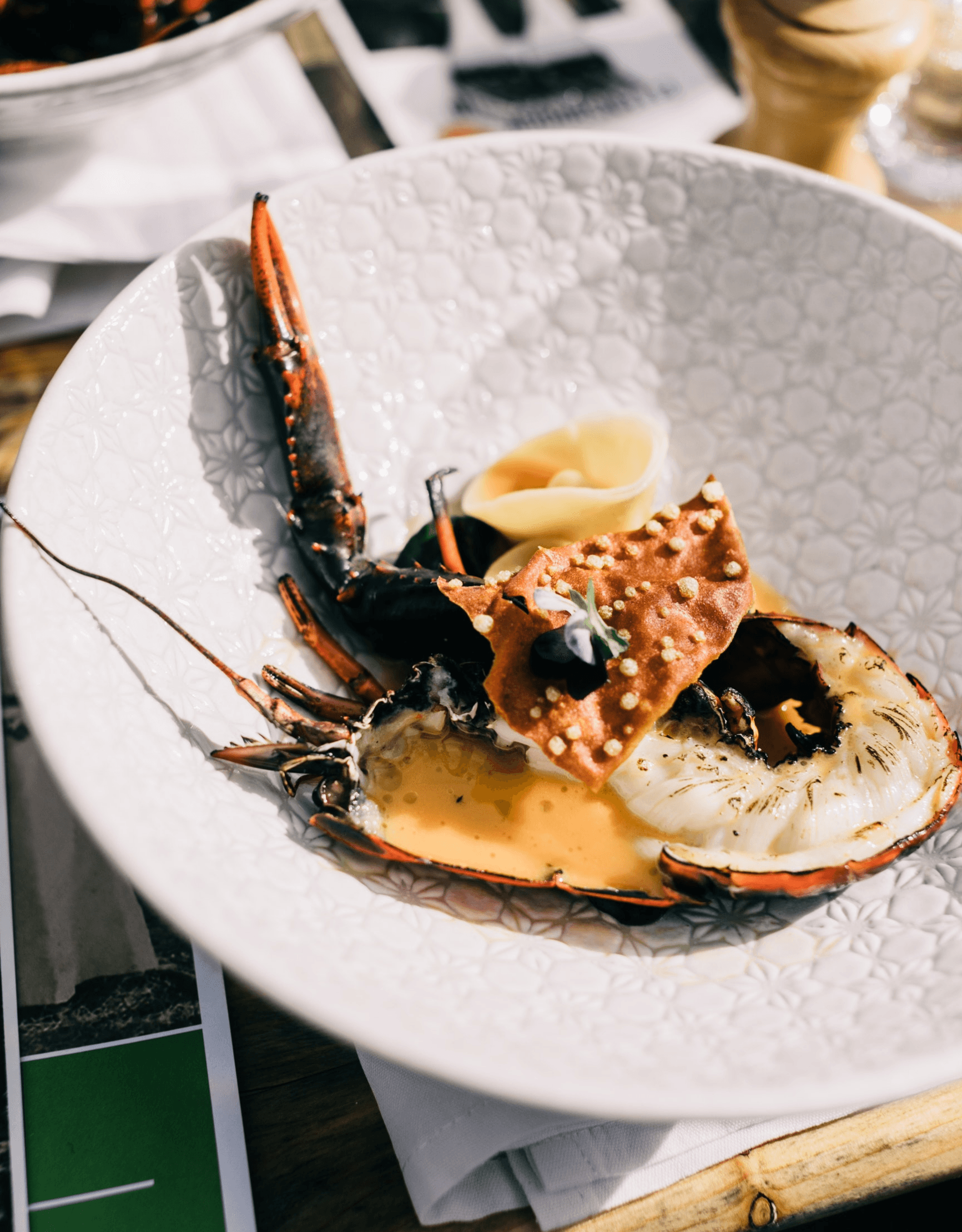 Restaurant de la mer et crabe frais au restaurant Le Voilier à Bonifacio